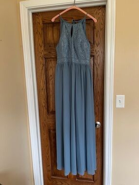 Azazie Dusty Blue Dress